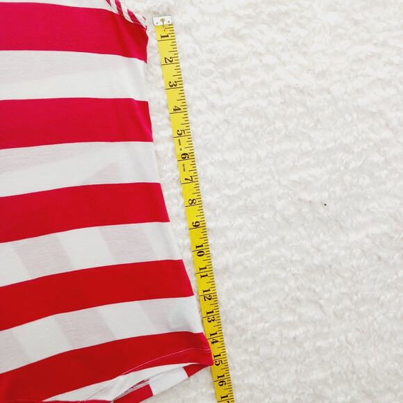 Tank Top Size S Sailorcore CAbi Candy Cane Stripe Red White Nautical Cruise - Picture 7 of 13